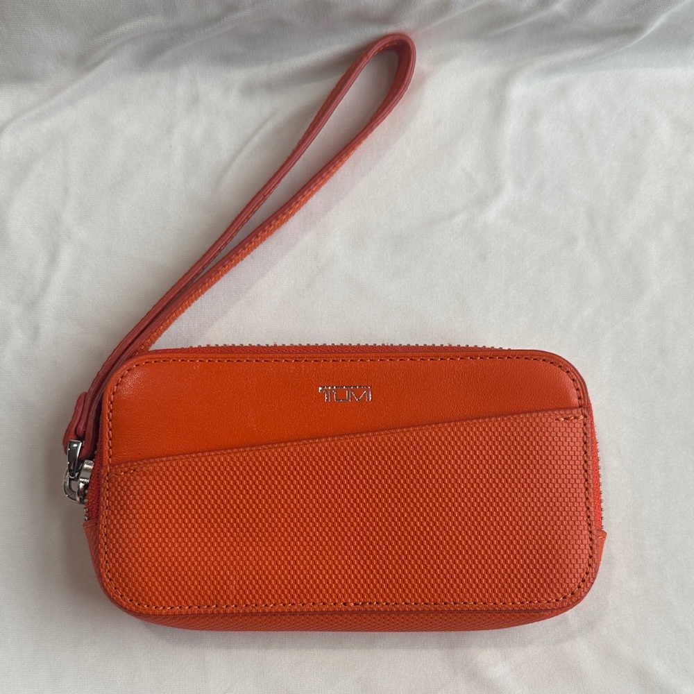 Tumi Vibrant Orange Wristlet